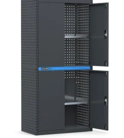 Armadio per officina fima "linea 391" in lamiera grigio antracite 91,2x49,6x190 cm