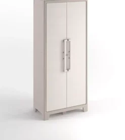 Armadio portascope keter "gulliver" in polipropilene sabbia 80x40x182 cm