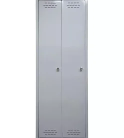 Armadio spogliatoio in metallo grima 2 ante, 60x40x167 cm