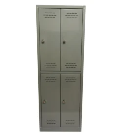 Armadio spogliatoio in metallo grima 4 ante, 60x40x167 cm