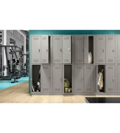 Armadio spogliatoio in metallo grima 4 ante, 60x40x167 cm