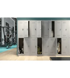 Armadio spogliatoio in metallo grima 4 ante, 60x40x167 cm