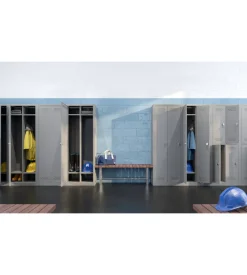 Armadio spogliatoio in metallo grima 1 anta, 60x40x167 cm