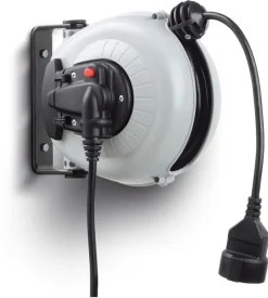 Arrotolatore elettrico fami con presa schuko 13x22,5x18 cm