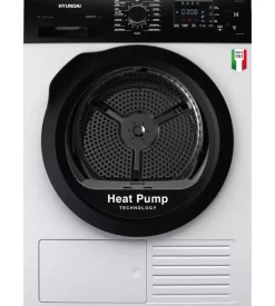 Asciugatrice a pompa di calore hyundai "dhn-9itw" carico 9 kg