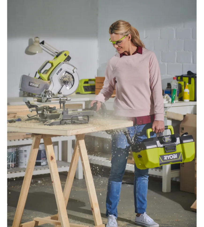 Aspiratore soffiatore r18pv-0, solo corpo macchina batteria non inclusa - ryobi