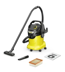 Aspiratore solidi liquidi elettrico karcher "kwd 5 v-25/5/22" 1100w 25lt 70 l/s