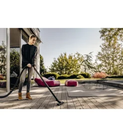 Aspiratore solidi liquidi elettrico karcher "wd4s" 1000w 20 lt