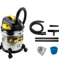 Aspiratore solidi liquidi elettrico lavor "vac 20s" 1200w 20 lt 40 l/s
