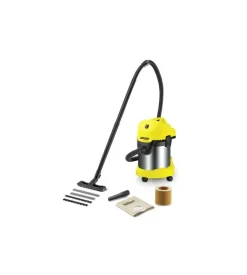 Aspiratore solidi liquidi elettrico karcher "wd3 premium" 1000w 17 lt