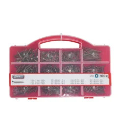 Assortimento viti zincate pozidriv 900 pz.
