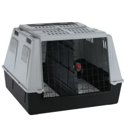 Atlas car maxi trasportino d'auto per cani 100 x 80 x h 71 cm grigio - ferplast.