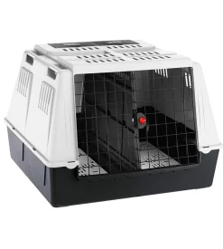 Atlas car maxi trasportino d'auto per cani 100 x 80 x h 71 cm grigio - ferplast.