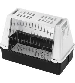 Atlas car mini trasportino d'auto per cani 72 x 41 x h 51 cm grigio - ferplast.