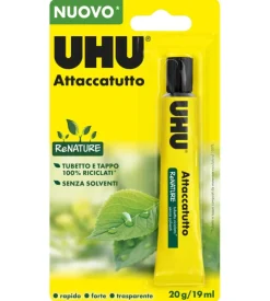 Attaccatutto senza solventi uhu trasparente, 20 gr