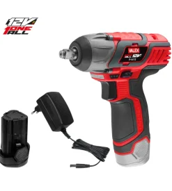 Avvitatore ad impulsi a batteria valex "p-ai 12" 12v, con batteria 2ah e caricabatterie