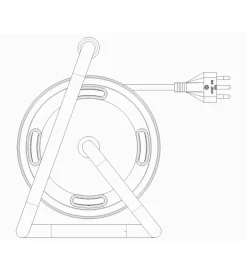 Avvolgicavo vimar 16a 4 uscite universali 15 m
