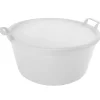 Bacinella in polietilene da  40 cm - colore  bianca.