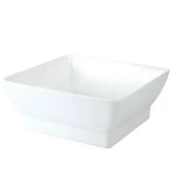 Bacinella "moplen" quadrata bianca