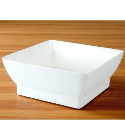 Bacinella "moplen" quadrata bianca