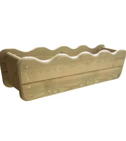 Balconiera da esterno "fala" in legno di pino 80x20x20 cm