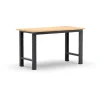 Banco da lavoro garage fisso fami "linea 391" in legno di faggio e lamiera grigio antracite 102,4x75x87,7 cm