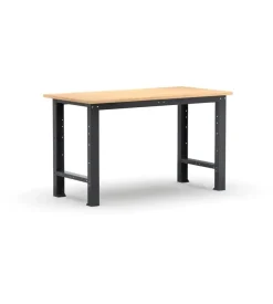 Banco da lavoro garage fisso fami "linea 391" in legno di faggio e lamiera grigio antracite 102,4x75x87,7 cm