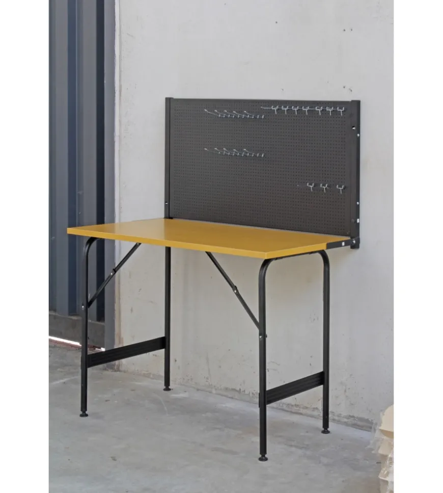 Banco da lavoro richiudibile con pannello valex - 117x60x145 cm