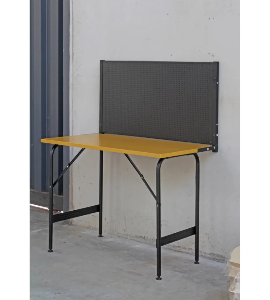 Banco da lavoro richiudibile con pannello valex - 117x60x145 cm