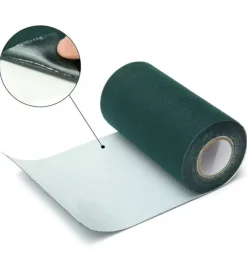 Banda di guarnizione adesiva per prato sintetico in poliestere verde 15x500 cm
