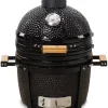 Barbecue a carbone kamado bono "minimo 15" in ceramica nero 46x46x65 cm