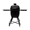 Barbecue a carbonella barbecook "kamal 2.0" in ceramica nero con griglia 46 cm