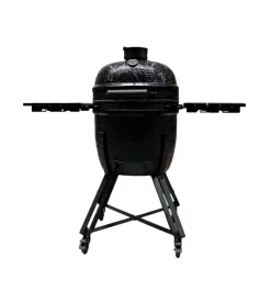 Barbecue a carbonella barbecook "kamal 2.0" in ceramica nero con griglia 46 cm