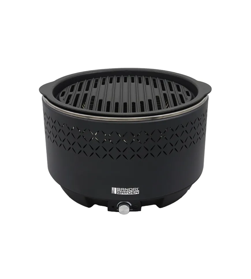 Barbecue a carbonella da tavolo portatile sandrigarden 34x22 cm