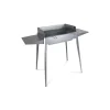 Barbecue a carbonella lisa "etna" in ferro alluminato  122x62x85 cm