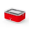 Barbecue a carbonella portatile da tavolo barbecook "carlo" rosso 38,5x28,5 cm