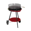 Barbecue a carbonella rotondo sandrigarden con ruote e griglia  da 48 cm