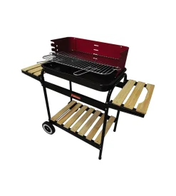 Barbecue a carbonella sandrigarden "vigor calipso" con ruote 103x37x89 cm