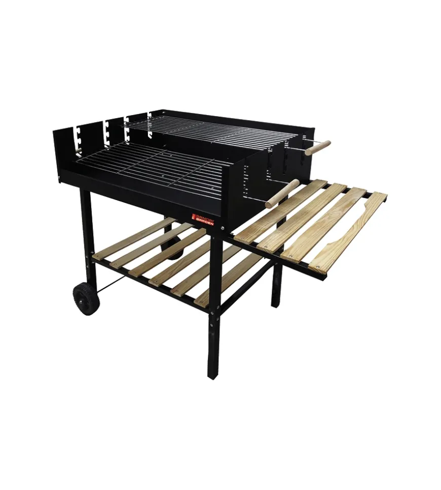 Barbecue a carbonella sandrigarden "vigor circe" con ruote 123x59x86 cm