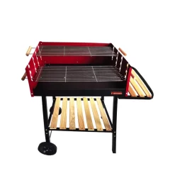 Barbecue a carbonella sandrigarden "sg 73-53" con ruote 115x56x92 cm