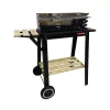 Barbecue a carbonella sandrigarden "sg 51-24" con ruote 83,5x44,5x87 cm