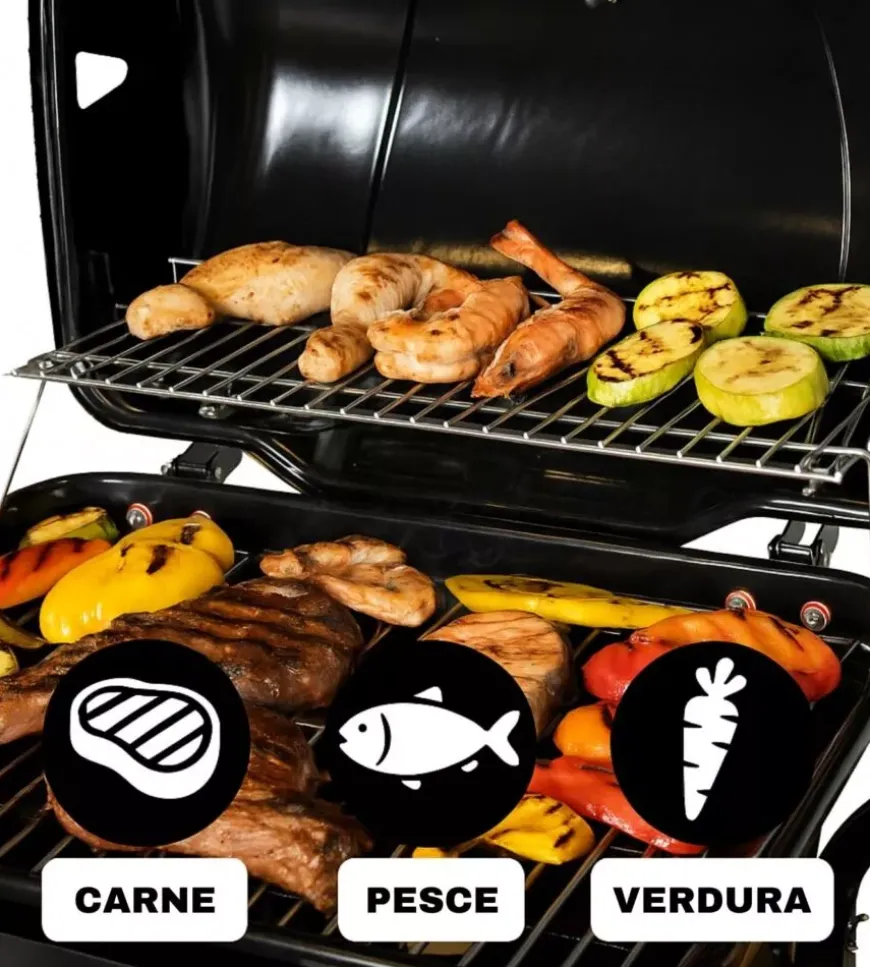 Barbecue a gas arnold "arizona" 2 bruciatori 115x55x102 cm