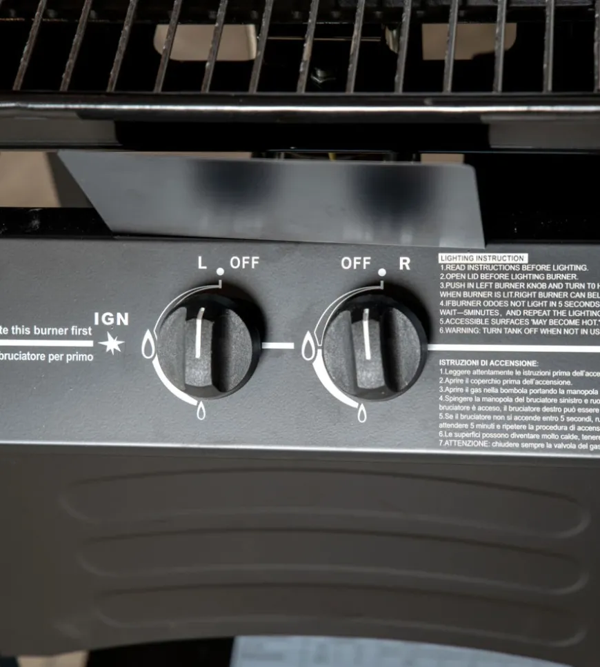 Barbecue a gas arnold "arizona" 2 bruciatori 115x55x102 cm