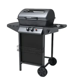 Barbecue a gas arnold "nevada" con finestra in vetro 3 bruciatori