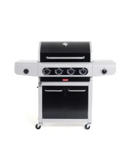 Barbecue a gas barbecook "siesta 412" con fornello laterale 4 bruciatori