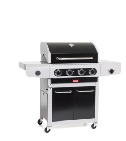 Barbecue a gas barbecook "siesta 412" con fornello laterale 4 bruciatori