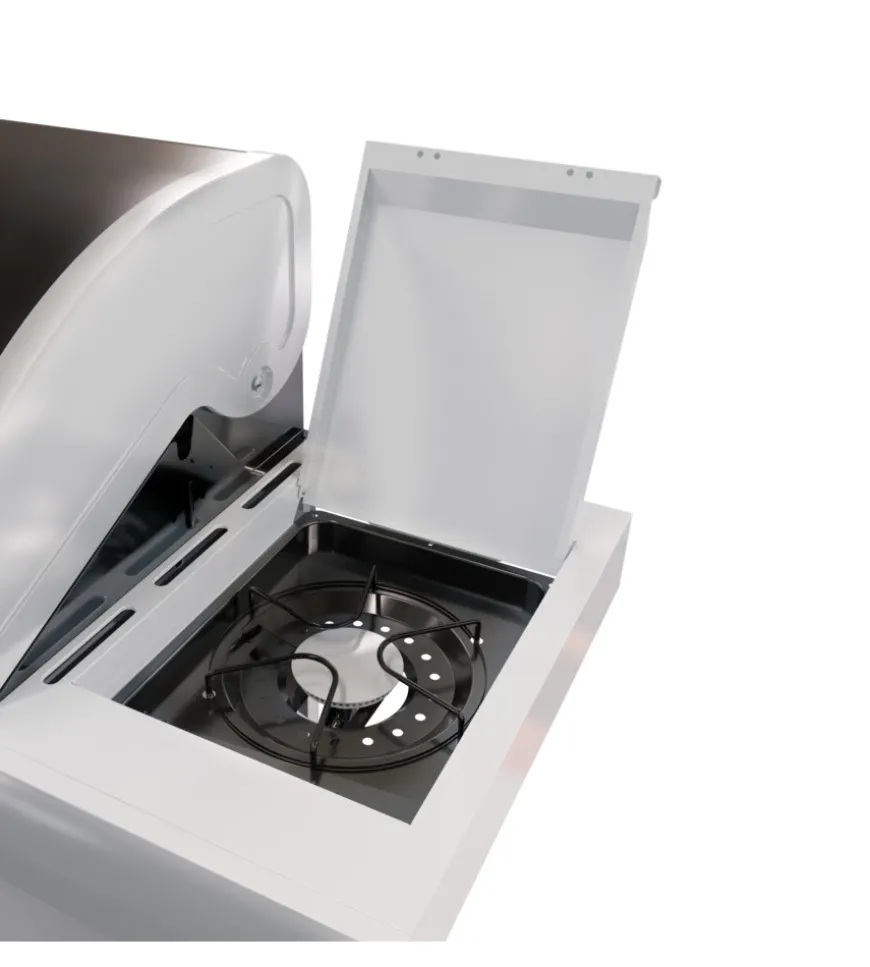 Barbecue a gas barbecook "siesta 412" con fornello laterale 4 bruciatori