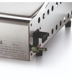 Barbecue a gas ompagrill con plancha singola rigata 1 bruciatore 40x43 cm