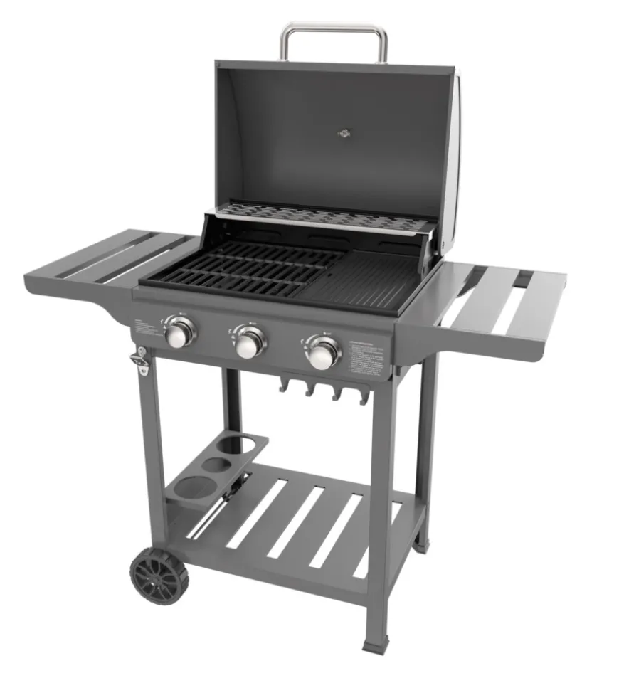 Barbecue a gas ompagrill "expert" 3 bruciatori