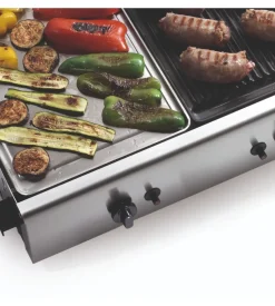 Barbecue a gas ompagrill con plancha singola 1 bruciatore 40x43 cm